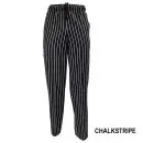 Wholesale men's black and white chalkstripe dress pants with drawstring waist