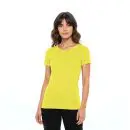 Wholesale women's yellow short-sleeve crew neck t-shirt