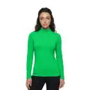 Wholesale women's green long-sleeve turtleneck top