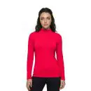 Wholesale women's red turtleneck long-sleeve fitted top