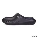 Wholesale black slide clog with ventilation holes and textured sole design