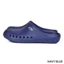 Wholesale navy blue clog with ventilation holes and textured sole detail
