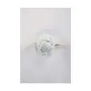 Wholesale white textured knot ring with band detail