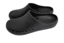 Wholesale black clogs with ventilation holes and textured footbed lining
