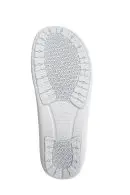 Wholesale white slip-on shoe sole with textured tread pattern and circular grip design