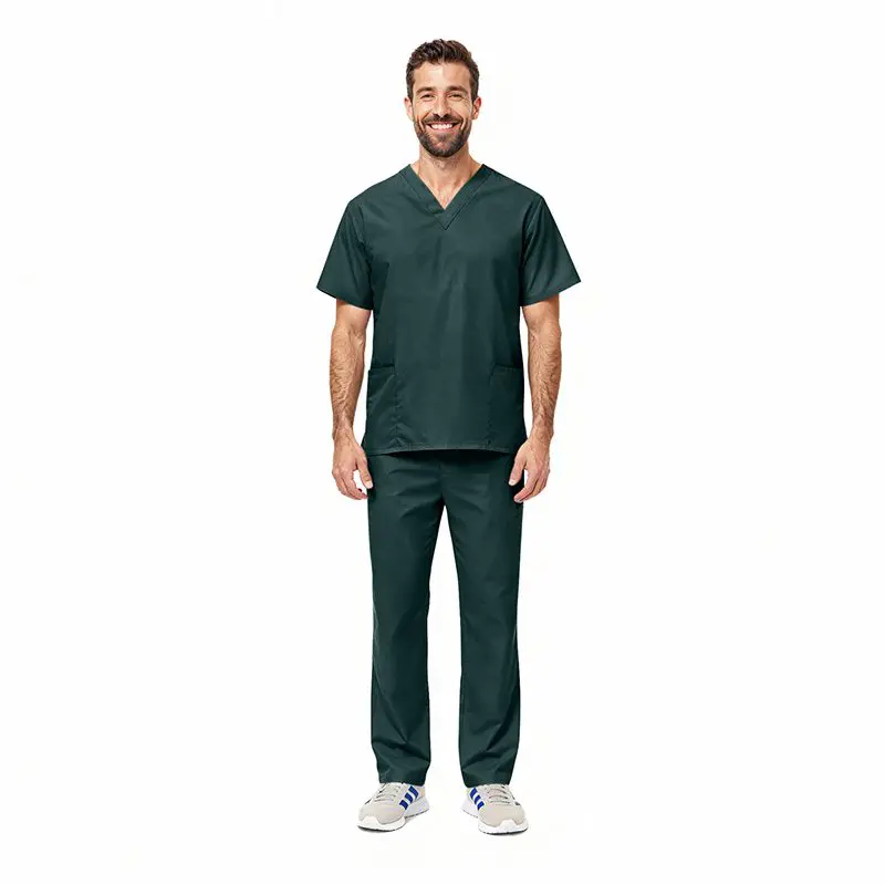 CLASSIC UNISEX 6 PKT V-NECK SET (STYLE# 1010)