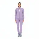 Wholesale women's lavender zip-up track jacket and matching jogger pants set
