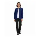 Wholesale women's navy cardigan with white undershirt and black pants